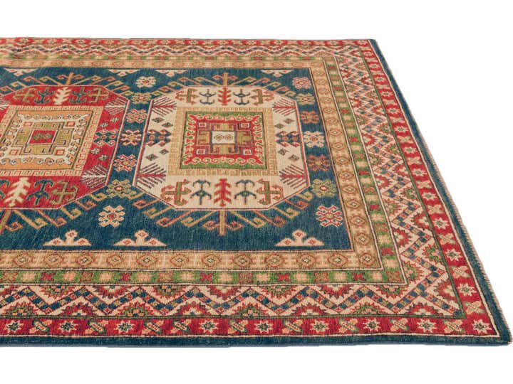 4' 11 x 7' 1 Hand Knotted Kazak Rug