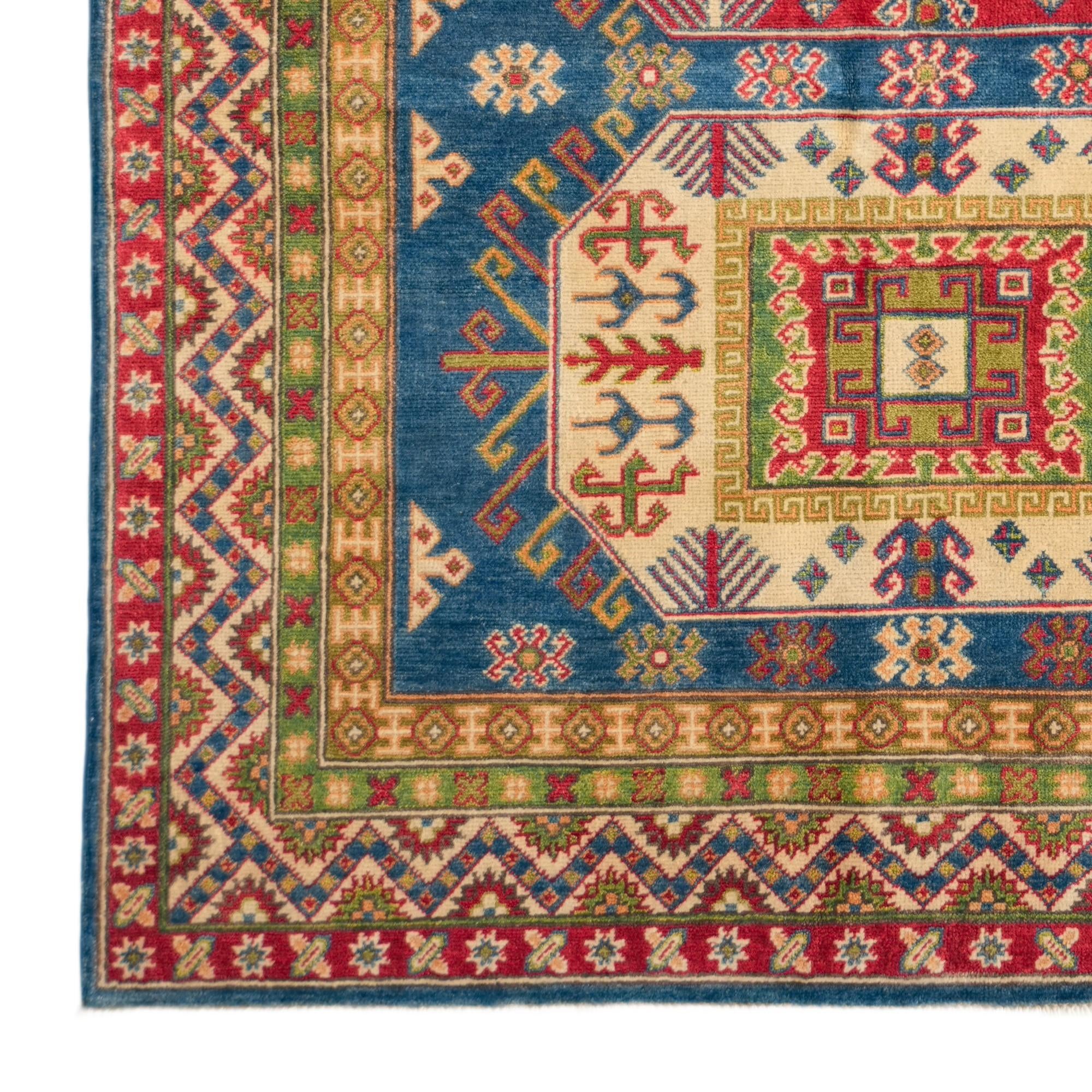 4' 11 x 7' 1 Hand Knotted Kazak Rug