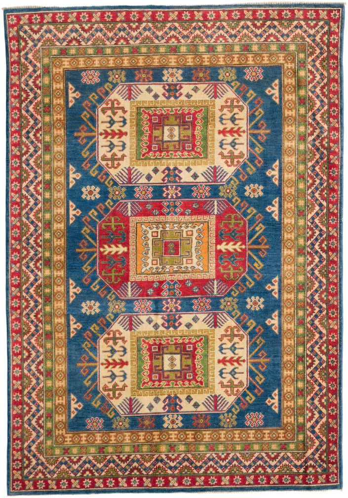 4' 11 x 7' 1 Hand Knotted Kazak Rug