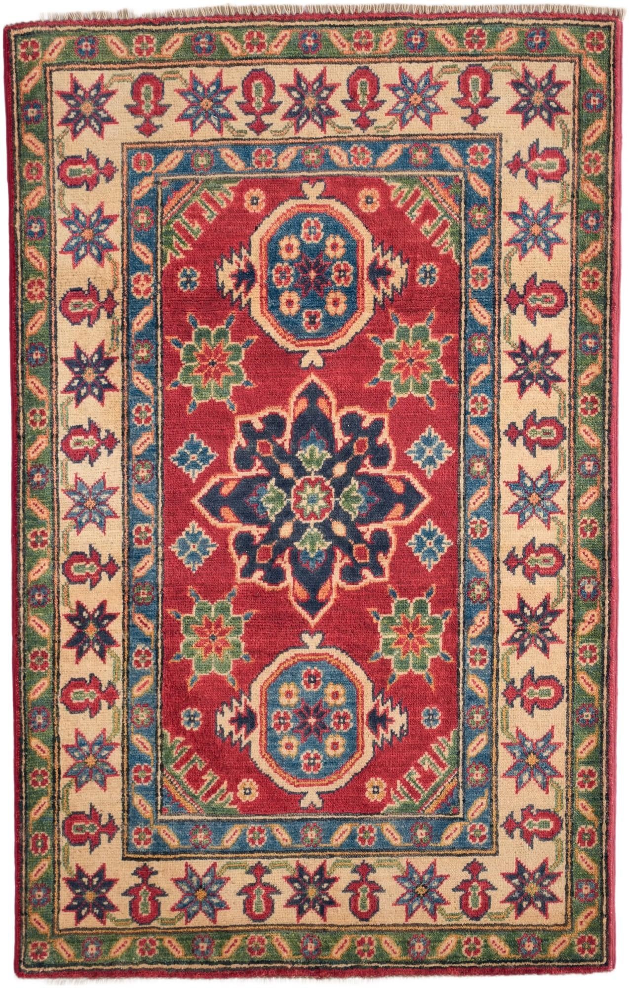2' 8 x 4' 3 Hand Knotted Kazak Rug
