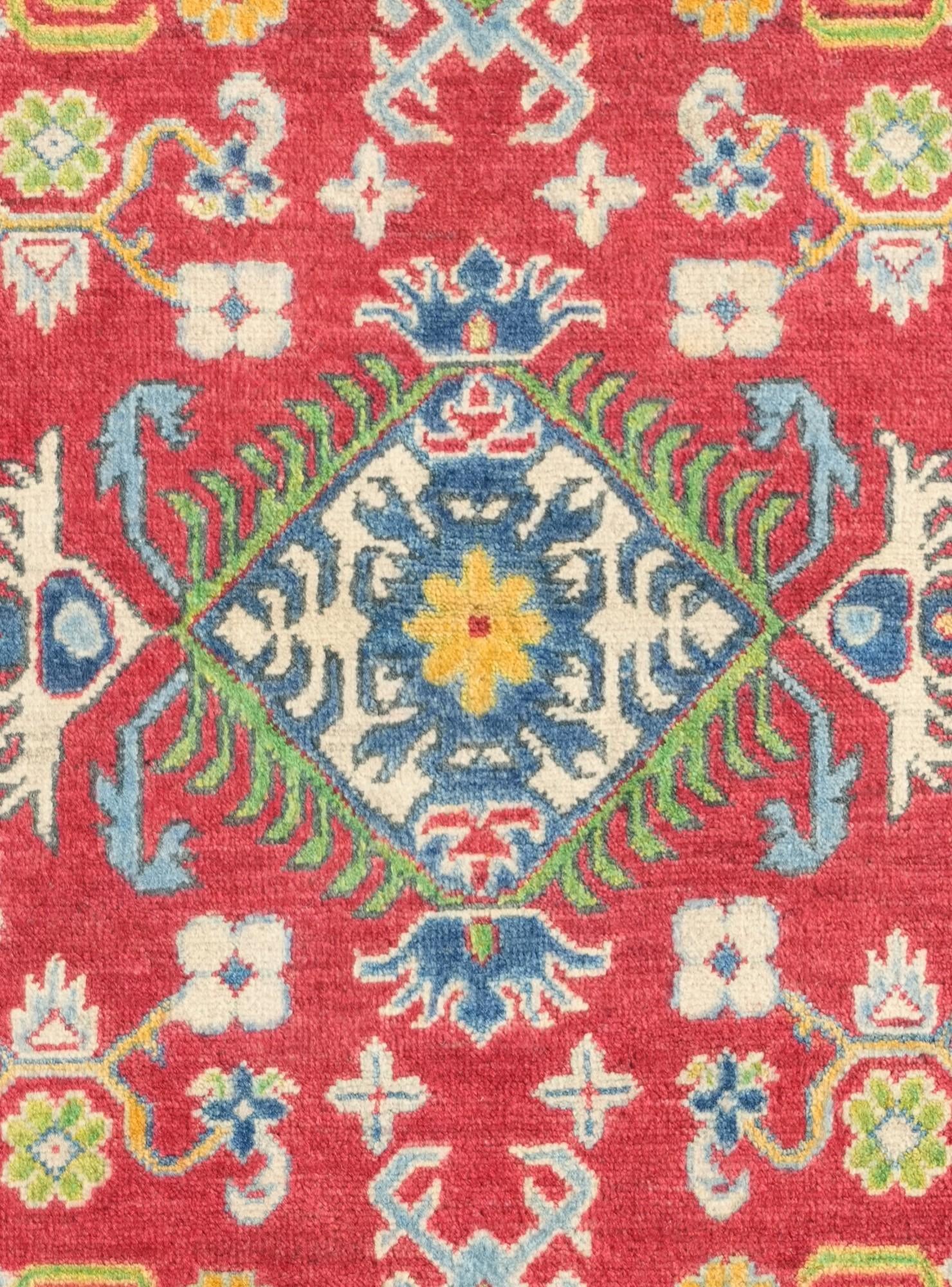 3' 5 x 5' 1 Hand Knotted Kazak Rug