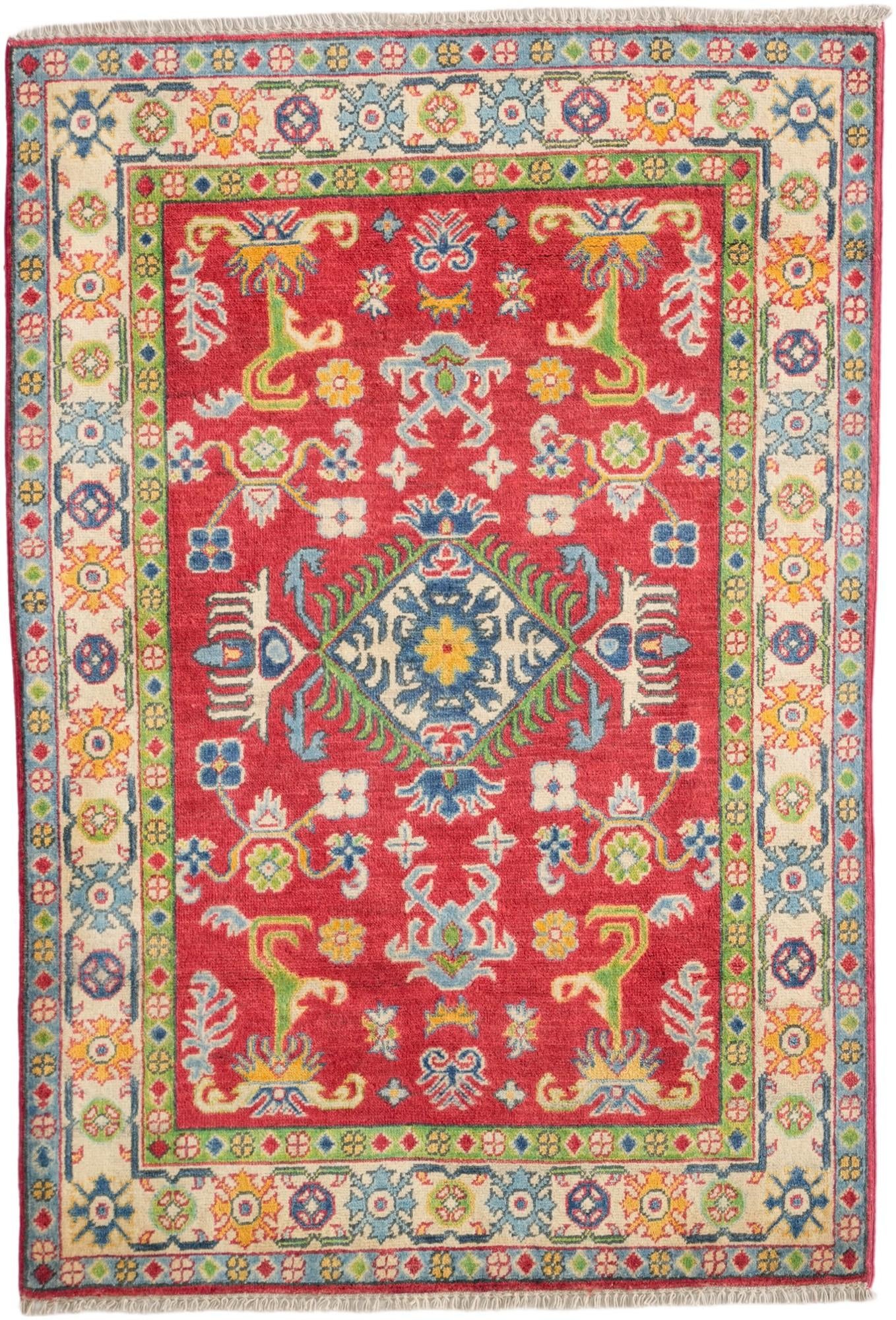3' 5 x 5' 1 Hand Knotted Kazak Rug