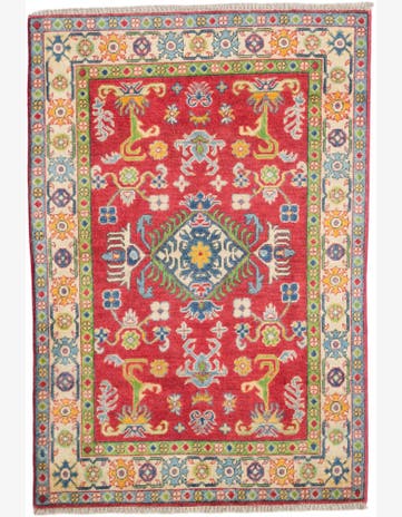 3' 5 x 5' 1 Hand Knotted Kazak Rug