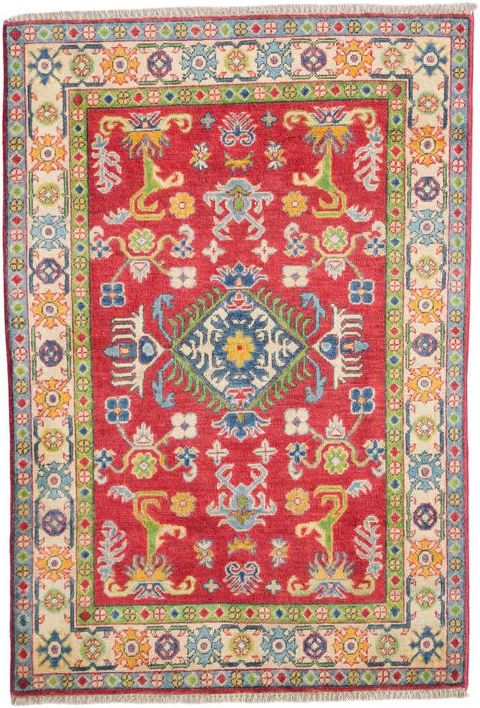 3' 5 x 5' 1 Hand Knotted Kazak Rug