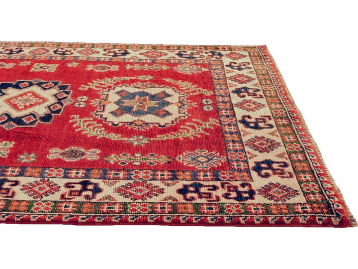 3' 4 x 5' 2 Hand Knotted Kazak Rug