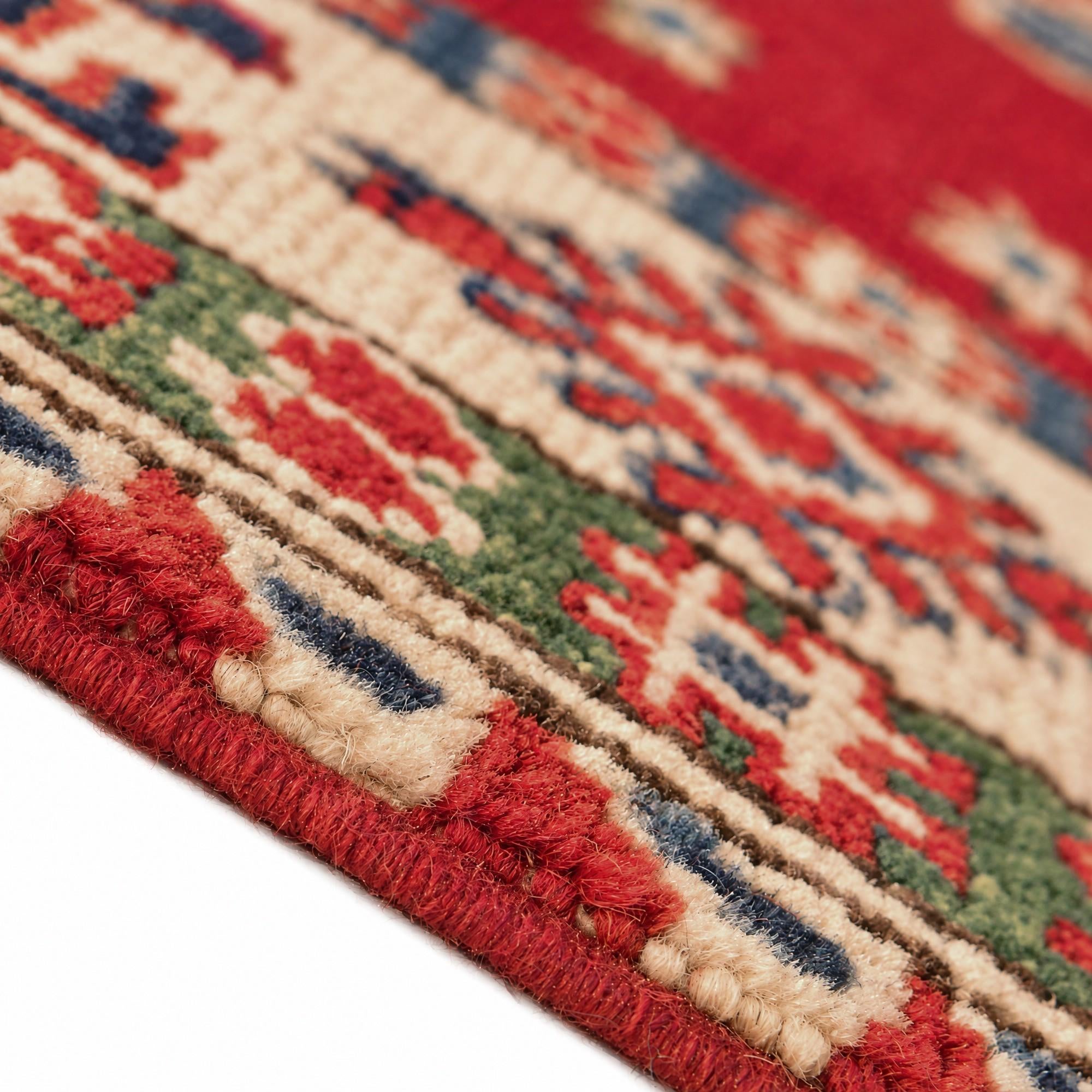100cm x 155cm Hand Knotted Kazak Rug
