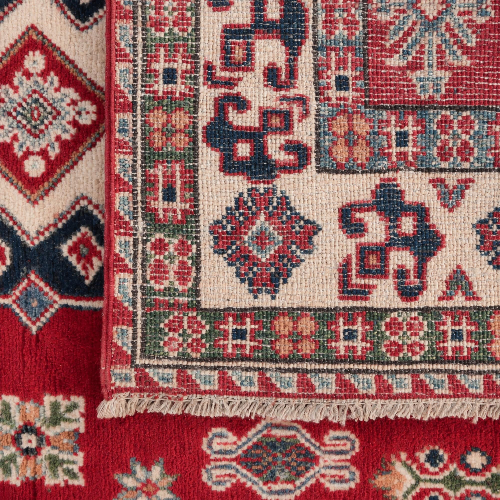 100cm x 155cm Hand Knotted Kazak Rug