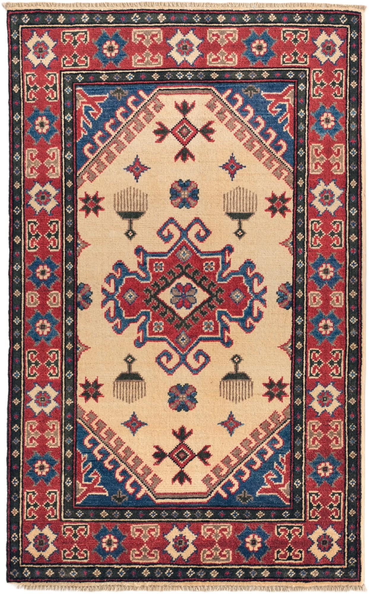 2' 7 x 4' 3 Hand Knotted Kazak Rug