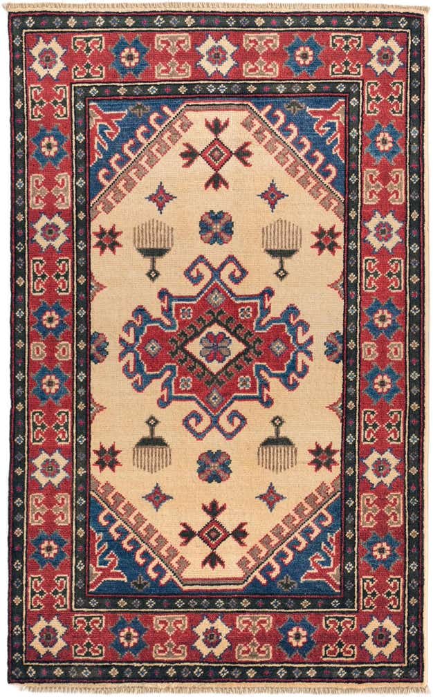 2' 7 x 4' 3 Hand Knotted Kazak Rug