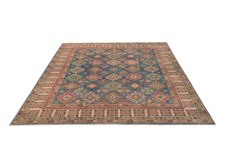 8' 1 x 9' 10 Hand Knotted Kazak Rug