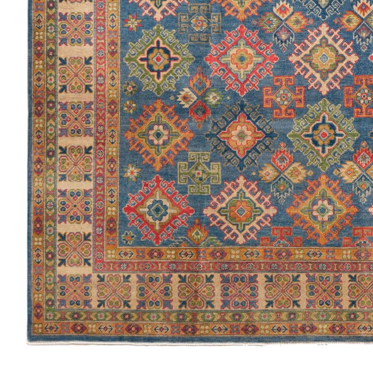 Detailansicht von 245cm x 300cm Handgeknüpft Kazak Teppich