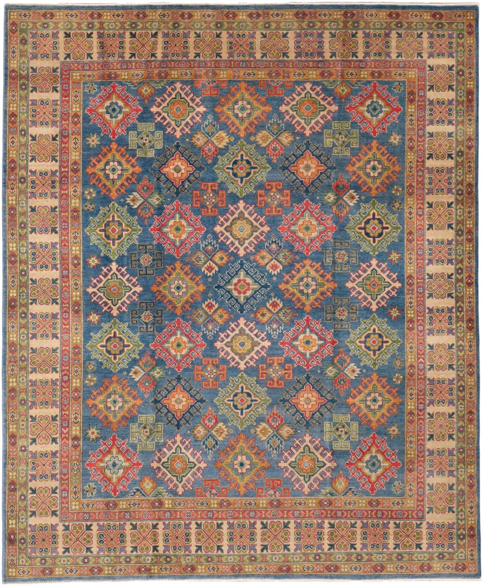 8' 1 x 9' 10 Hand Knotted Kazak Rug