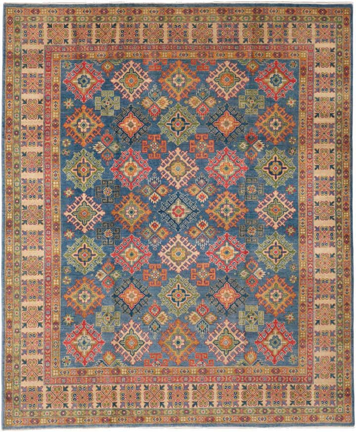 8' 1 x 9' 10 Hand Knotted Kazak Rug