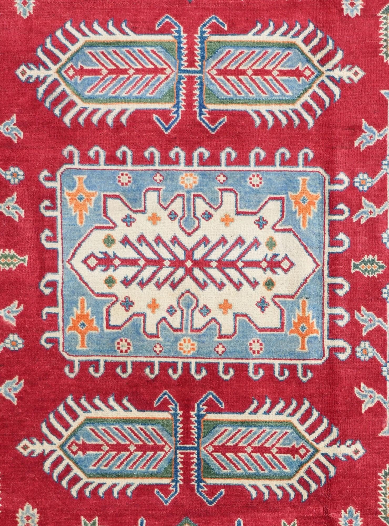 6' 9 x 9' 7 Hand Knotted Kazak Rug