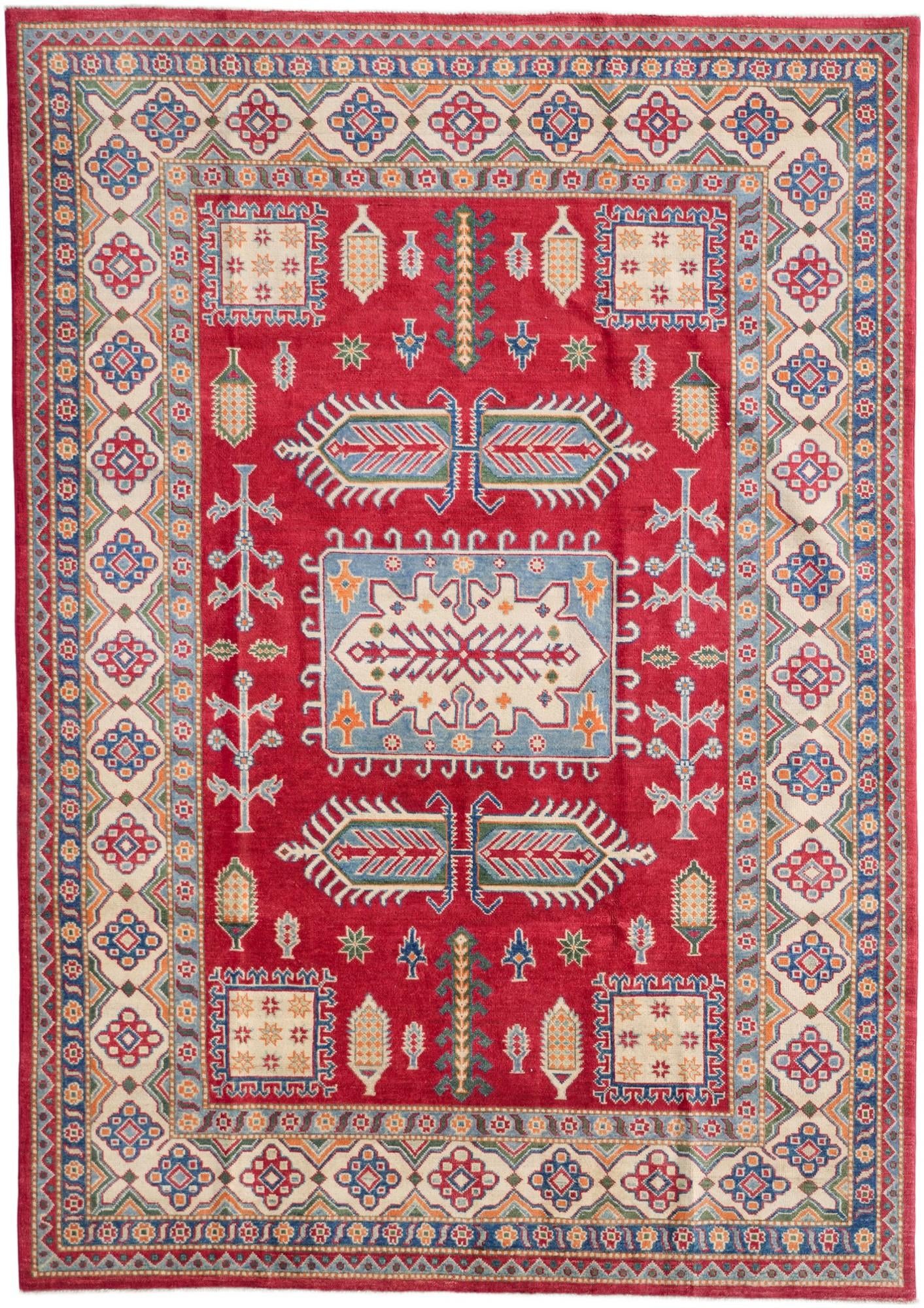 6' 9 x 9' 7 Hand Knotted Kazak Rug