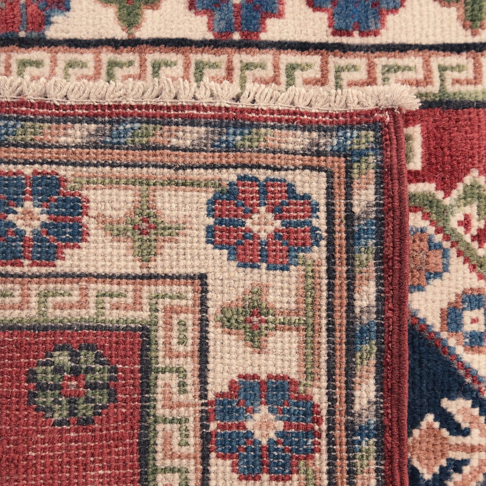 60cm x 90cm Hand Knotted Kazak Rug