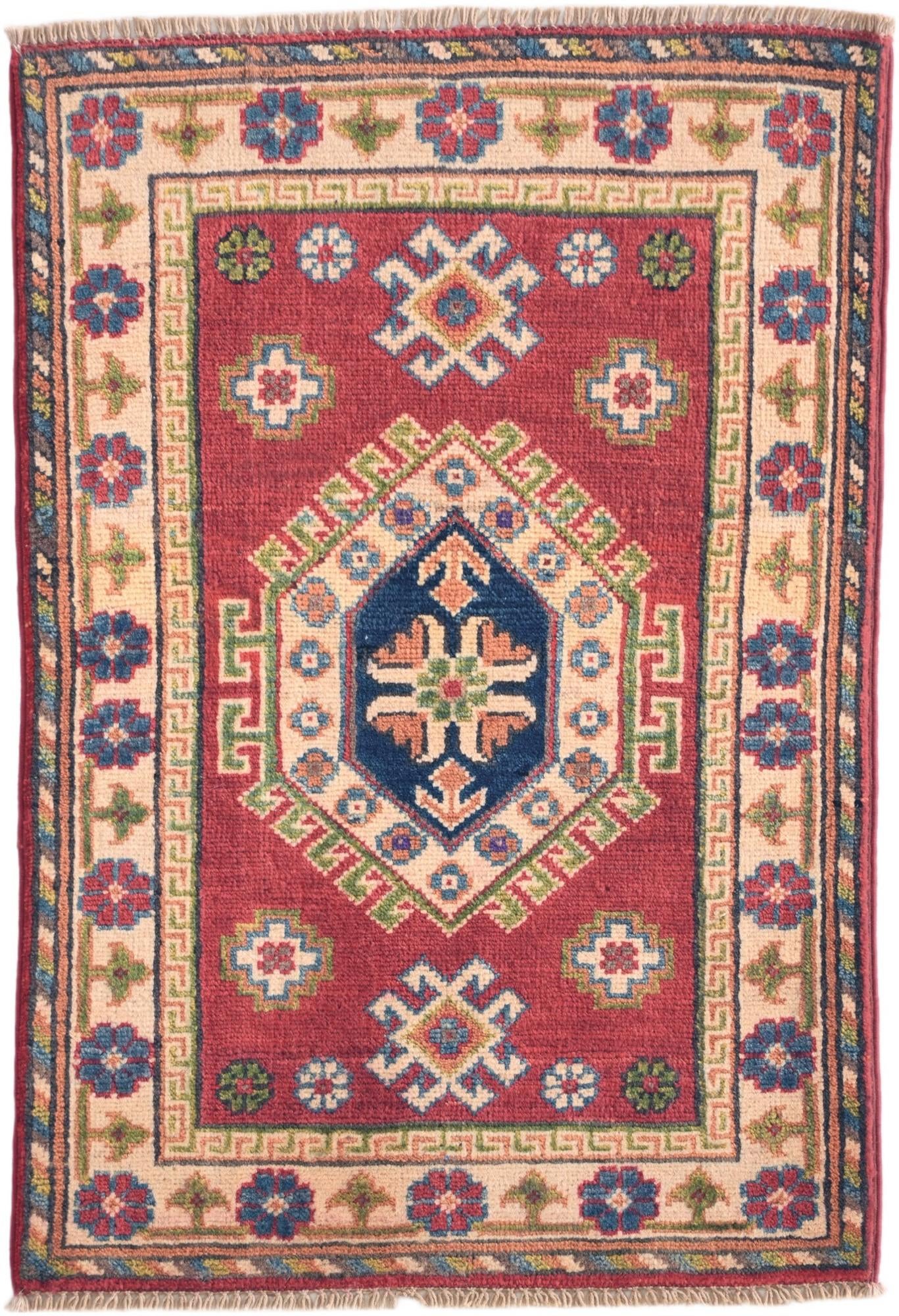 2' x 2' 11 Hand Knotted Kazak Rug