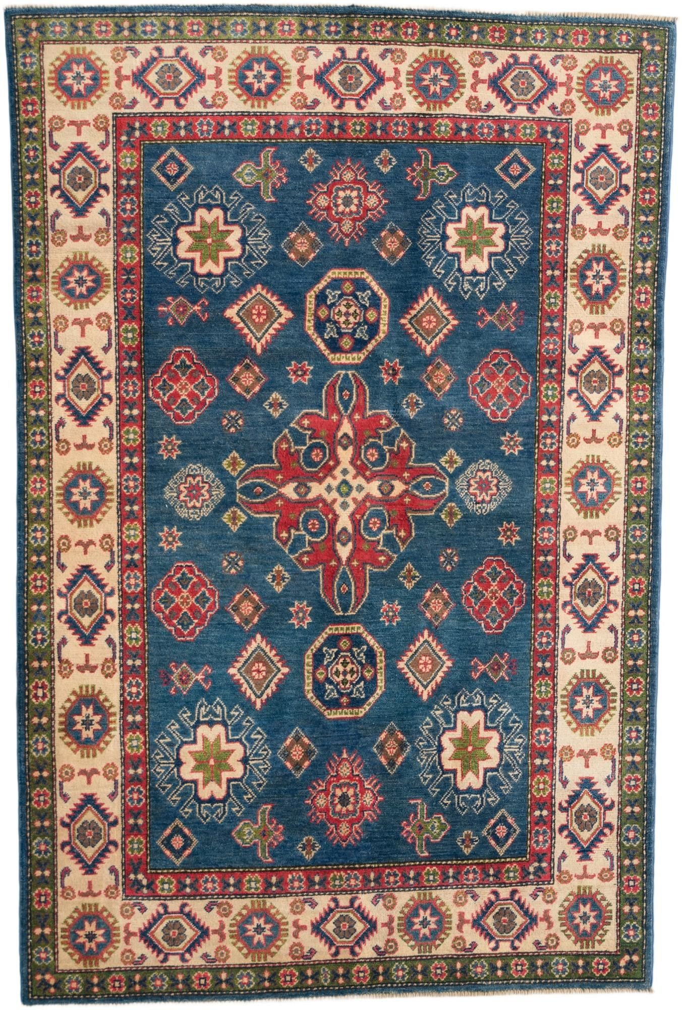 4' 10 x 7' 2 Hand Knotted Kazak Rug