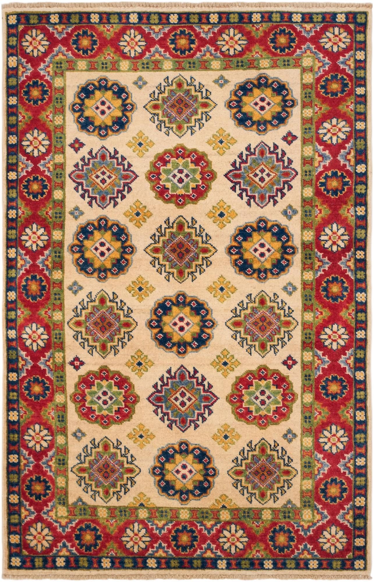 3' 3 x 5' 1 Hand Knotted Kazak Rug