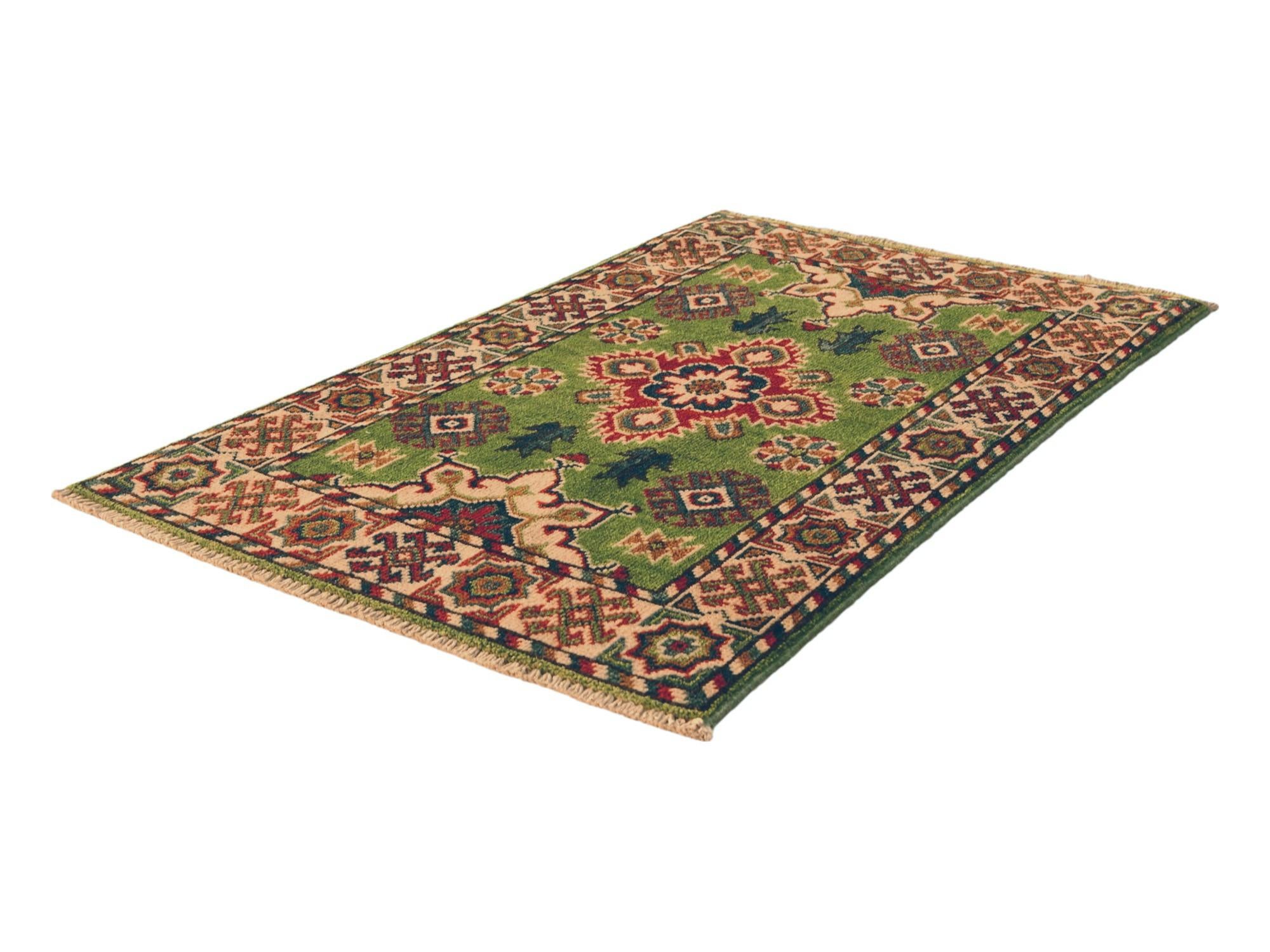 1' 11 x 3' Hand Knotted Kazak Rug