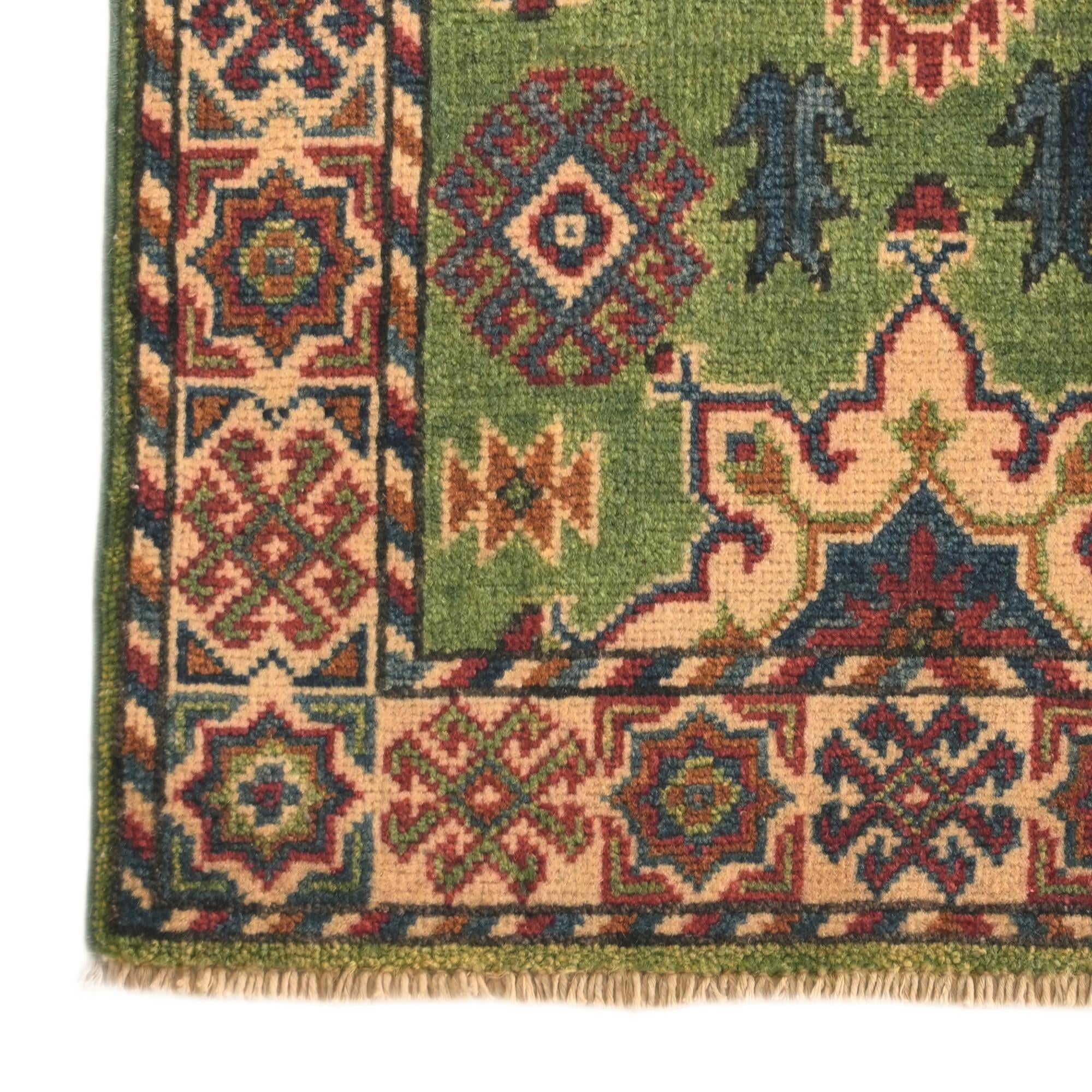 60cm x 90cm Hand Knotted Kazak Rug