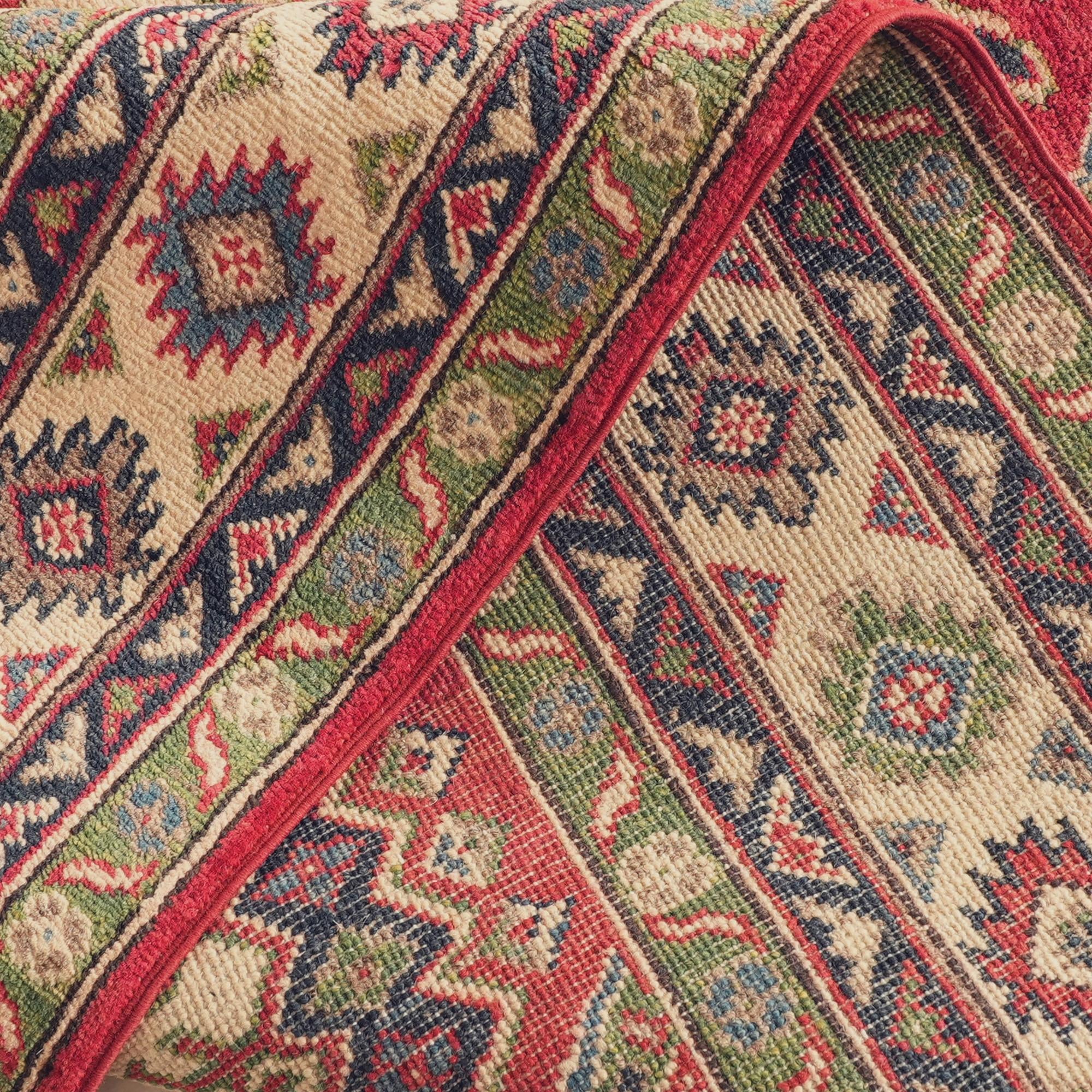 Detail image 8 of 10: 4' 11 x 6' 7 Hand Knotted Kazak Rug