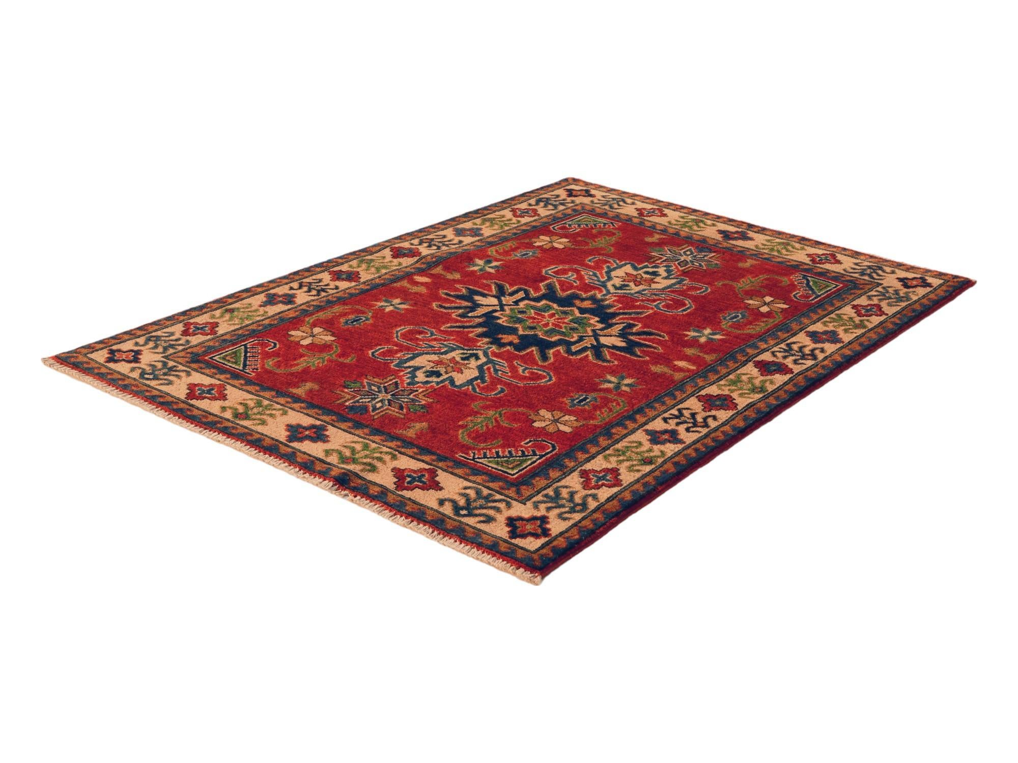 3' 6 x 4' 11 Hand Knotted Kazak Rug