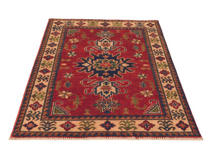3' 6 x 4' 11 Hand Knotted Kazak Rug