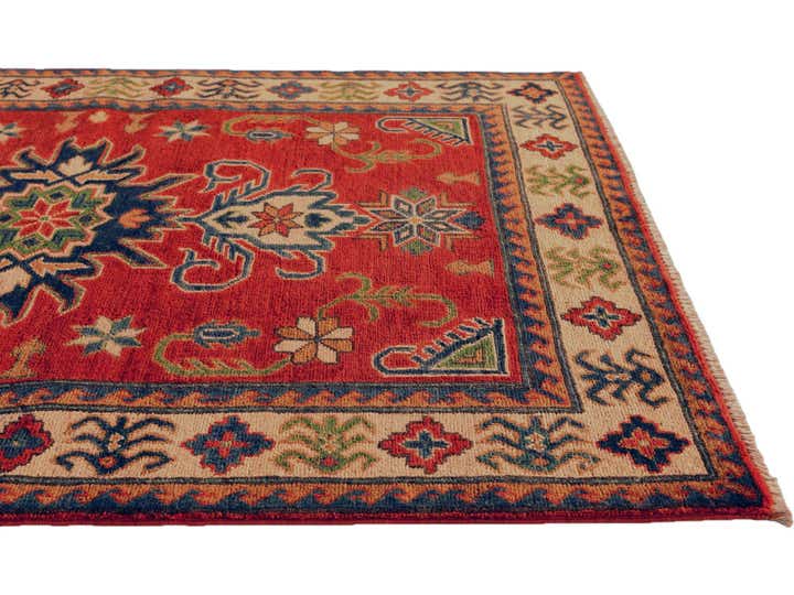 3' 6 x 4' 11 Hand Knotted Kazak Rug