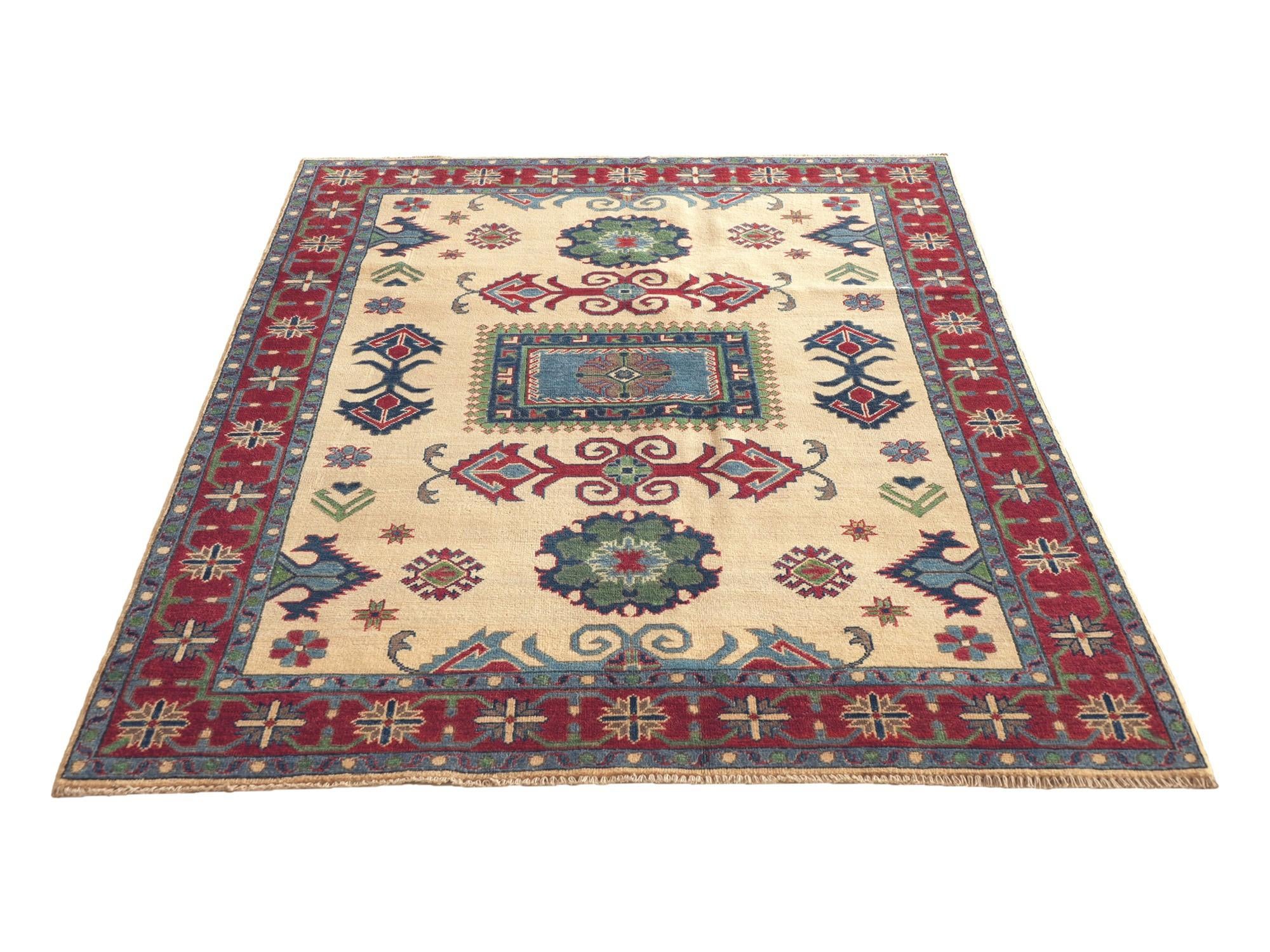 150cm x 210cm Hand Knotted Kazak Rug