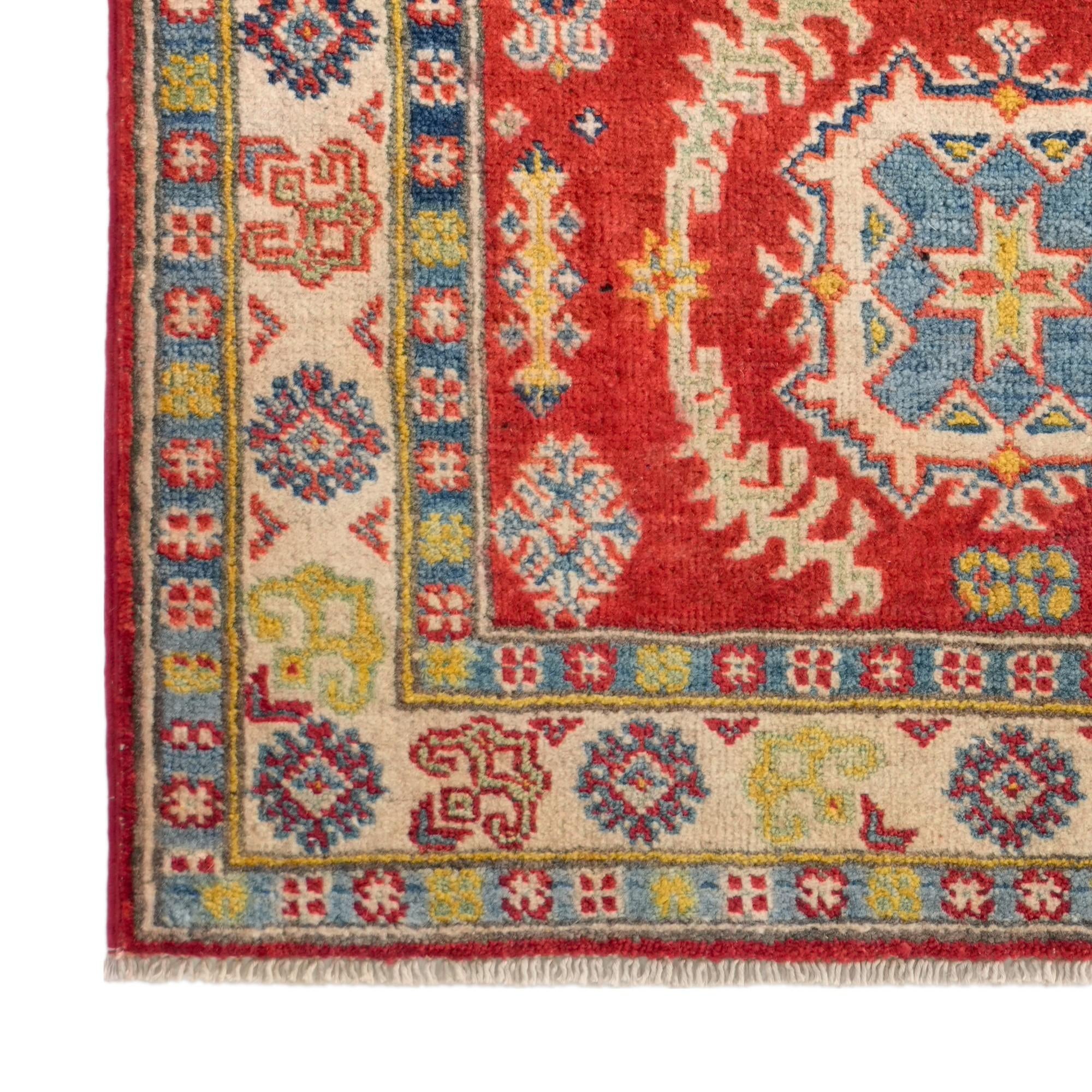 80cm x 120cm Handgeknüpft Kazak Teppich