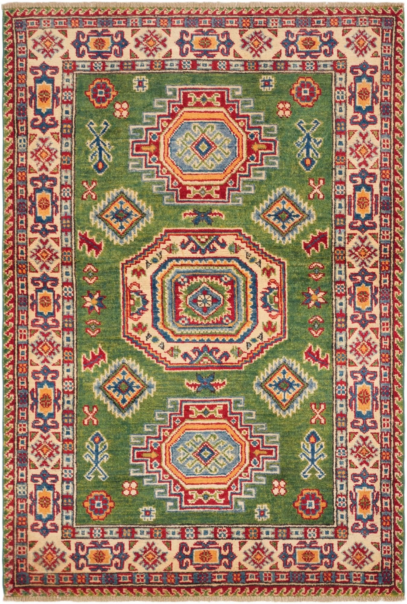 3' 5 x 5' 1 Hand Knotted Kazak Rug