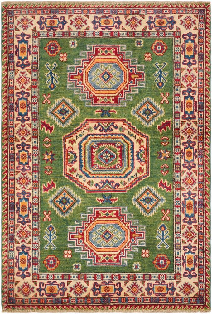 3' 5 x 5' 1 Hand Knotted Kazak Rug