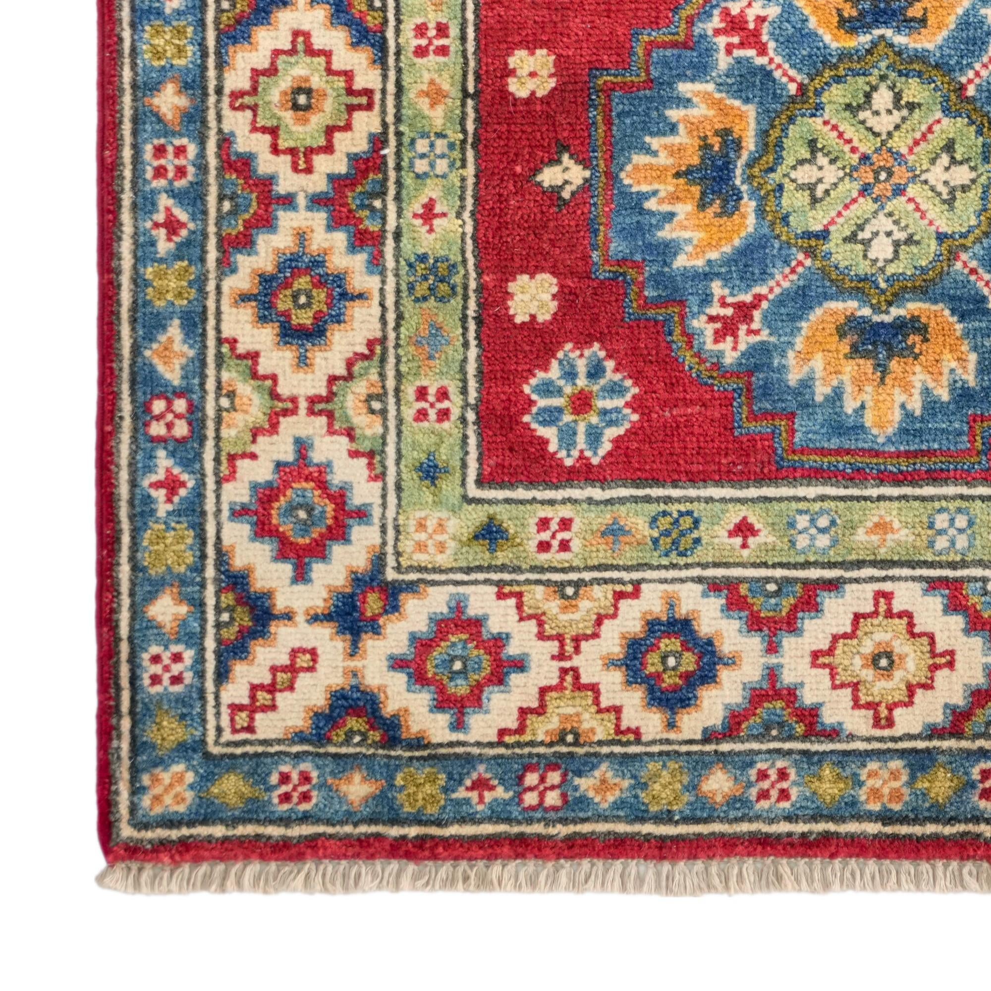 Detail image 7 of 12: 2' 7 x 4' 3 Hand Knotted Kazak Rug