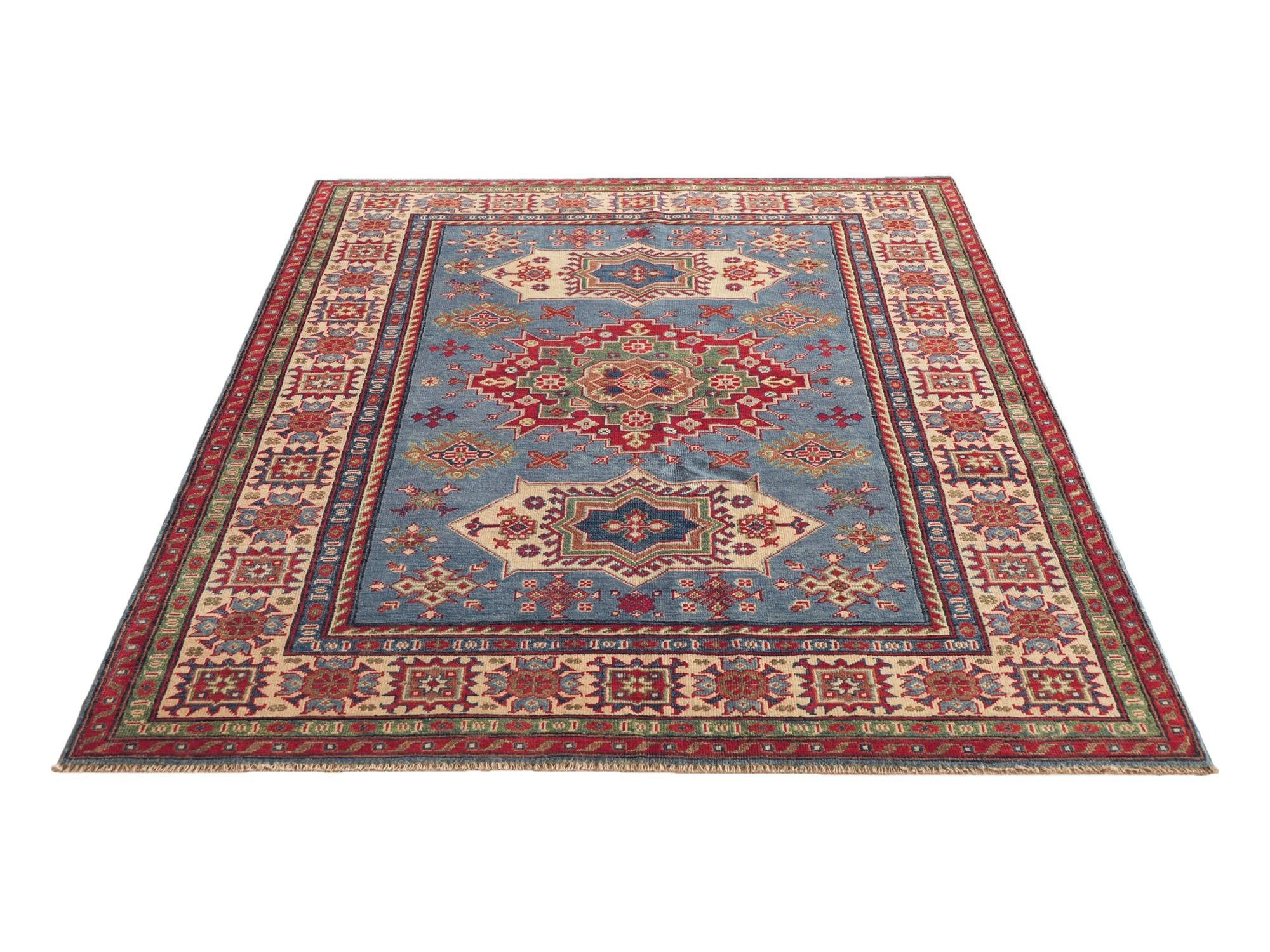 Detail image 5 of 10: 5' 3 x 6' 10 Hand Knotted Kazak Rug