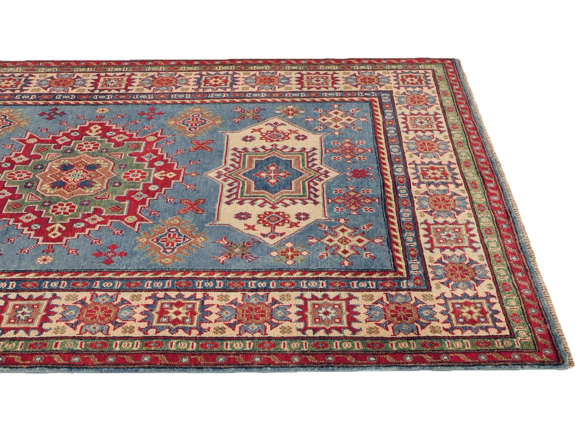 Detail image 6 of 10: 5' 3 x 6' 10 Hand Knotted Kazak Rug
