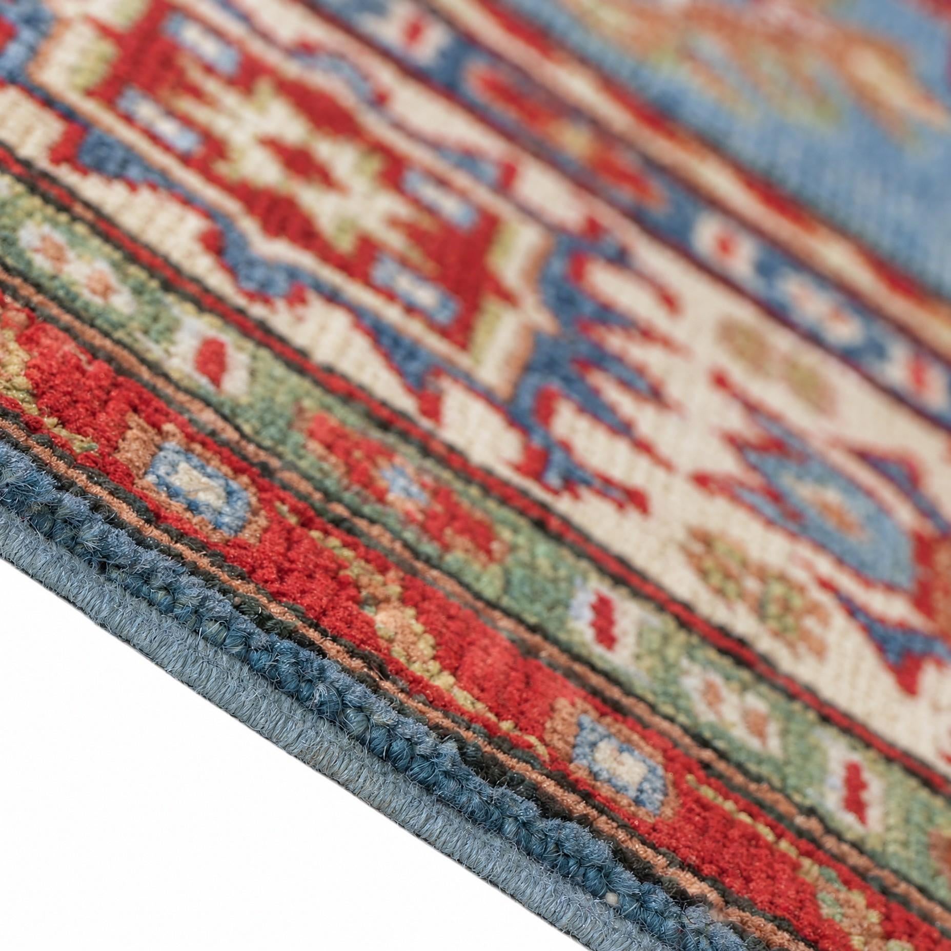160cm x 210cm Handgeknüpft Kazak Teppich