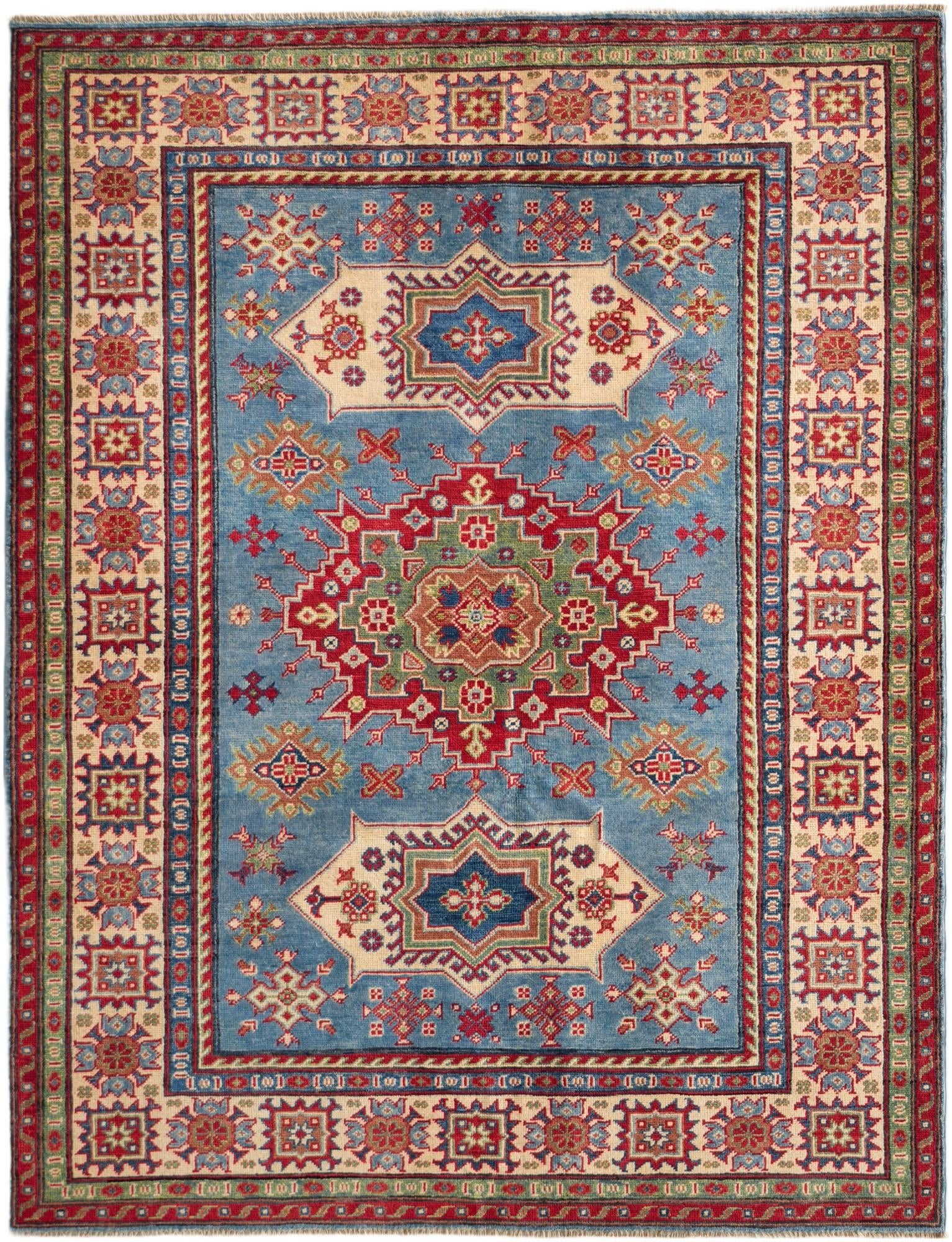 Detail image 2 of 10: 5' 3 x 6' 10 Hand Knotted Kazak Rug