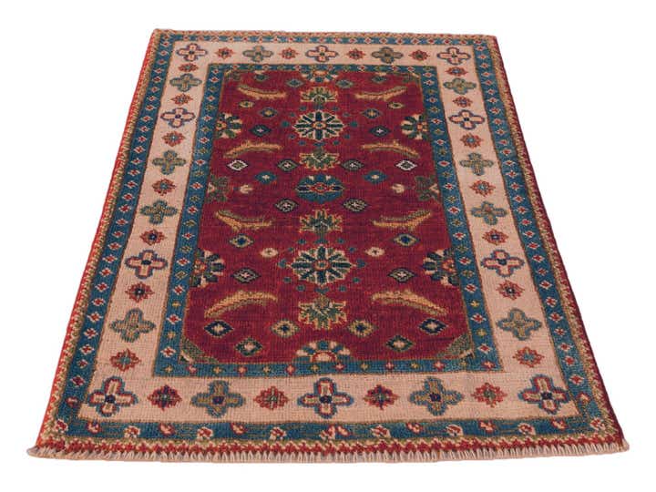 2' x 2' 11 Hand Knotted Kazak Rug