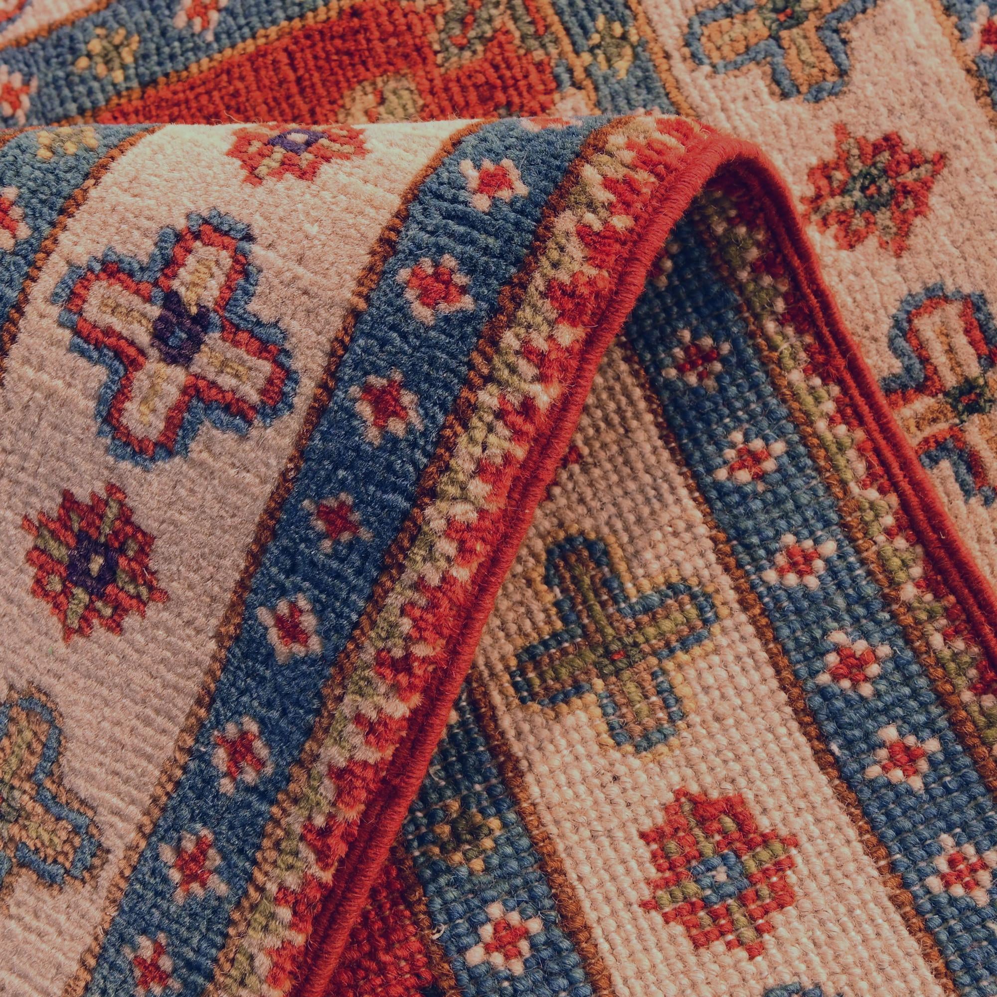2' x 2' 11 Hand Knotted Kazak Rug