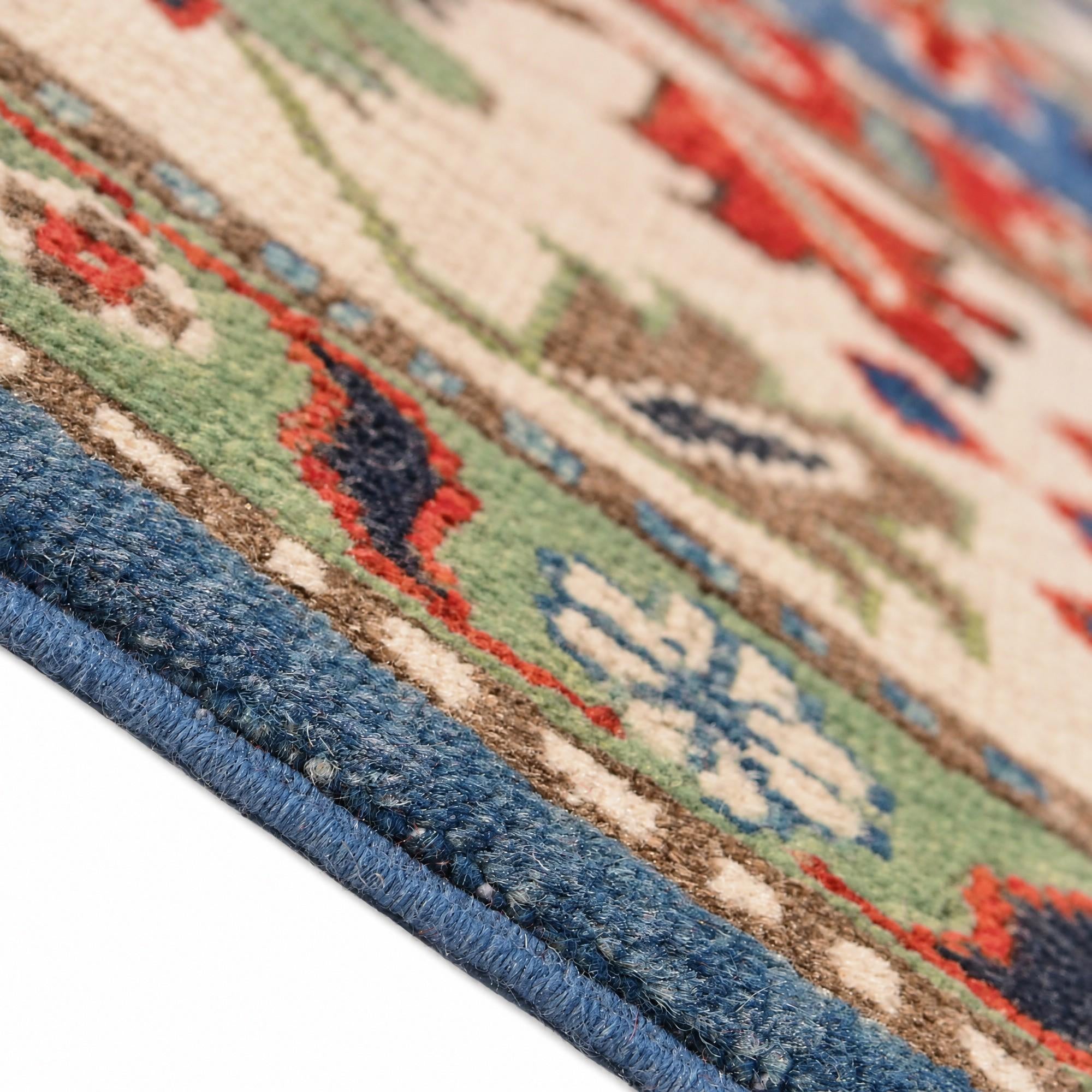 6' 9 x 9' 9 Hand Knotted Kazak Rug