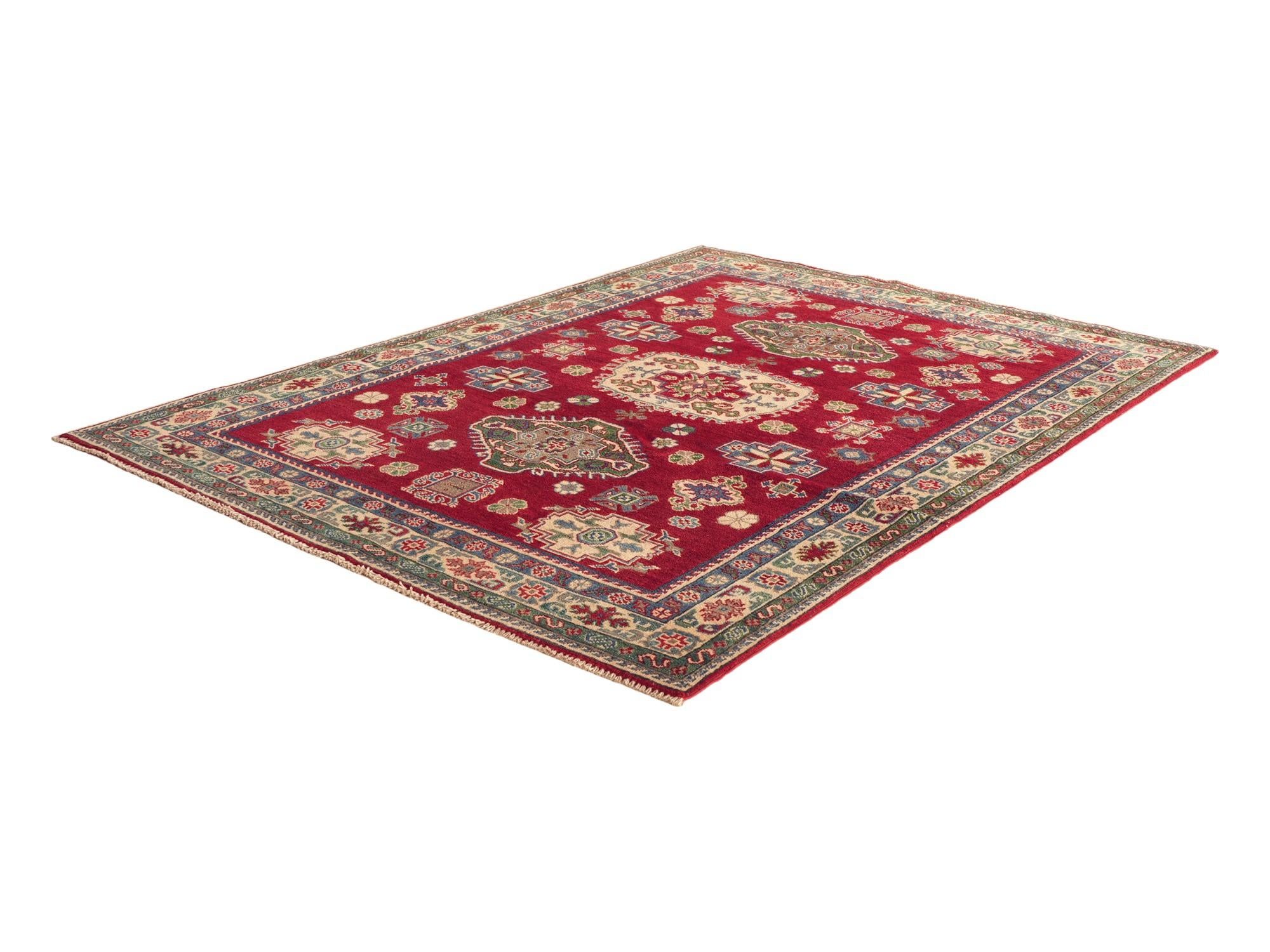 Detail image 4 of 10: 4' 11 x 6' 11 Hand Knotted Kazak Rug
