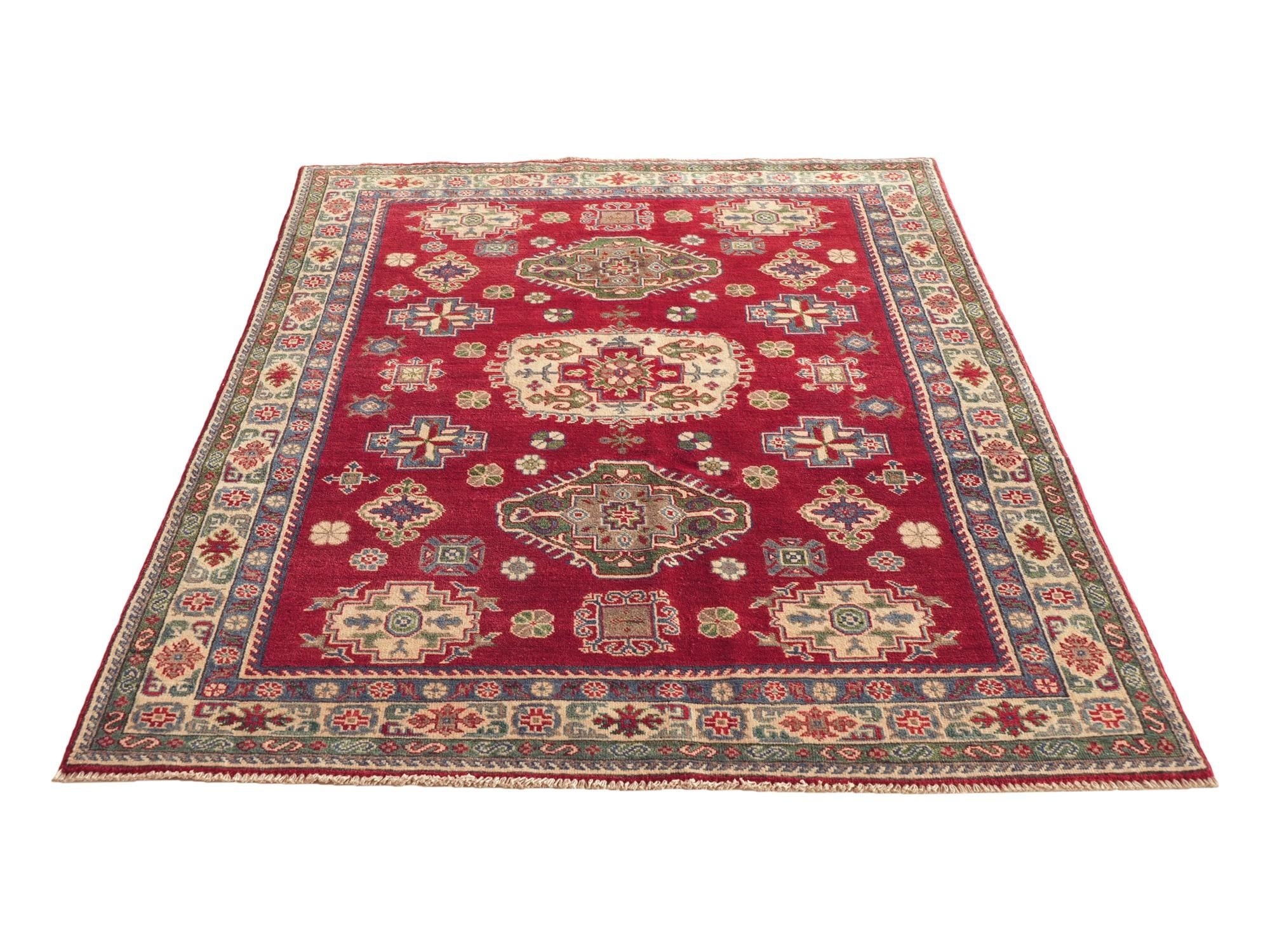 Detail image 5 of 10: 4' 11 x 6' 11 Hand Knotted Kazak Rug