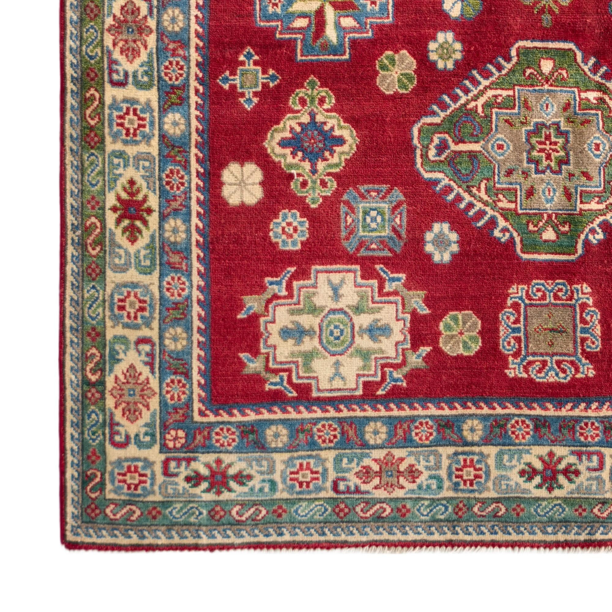 Detail image 7 of 10: 4' 11 x 6' 11 Hand Knotted Kazak Rug