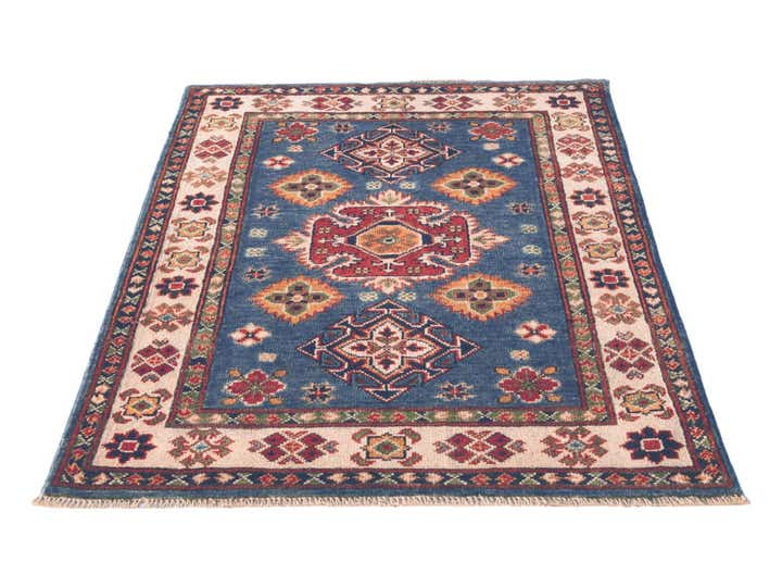 90cm x 120cm anudado a mano Kazak Alfombra