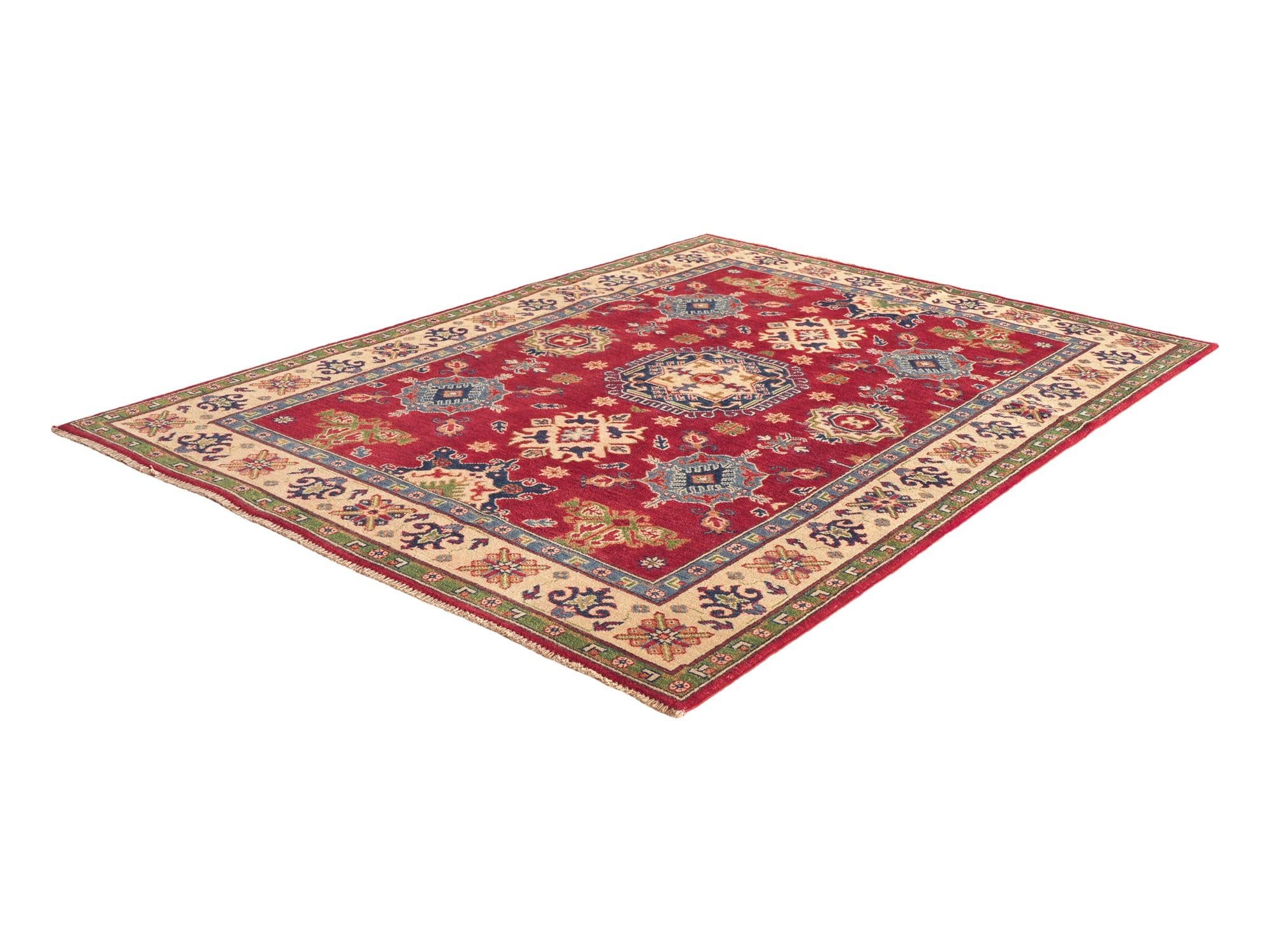 155cm x 215cm Hand Knotted Kazak Rug