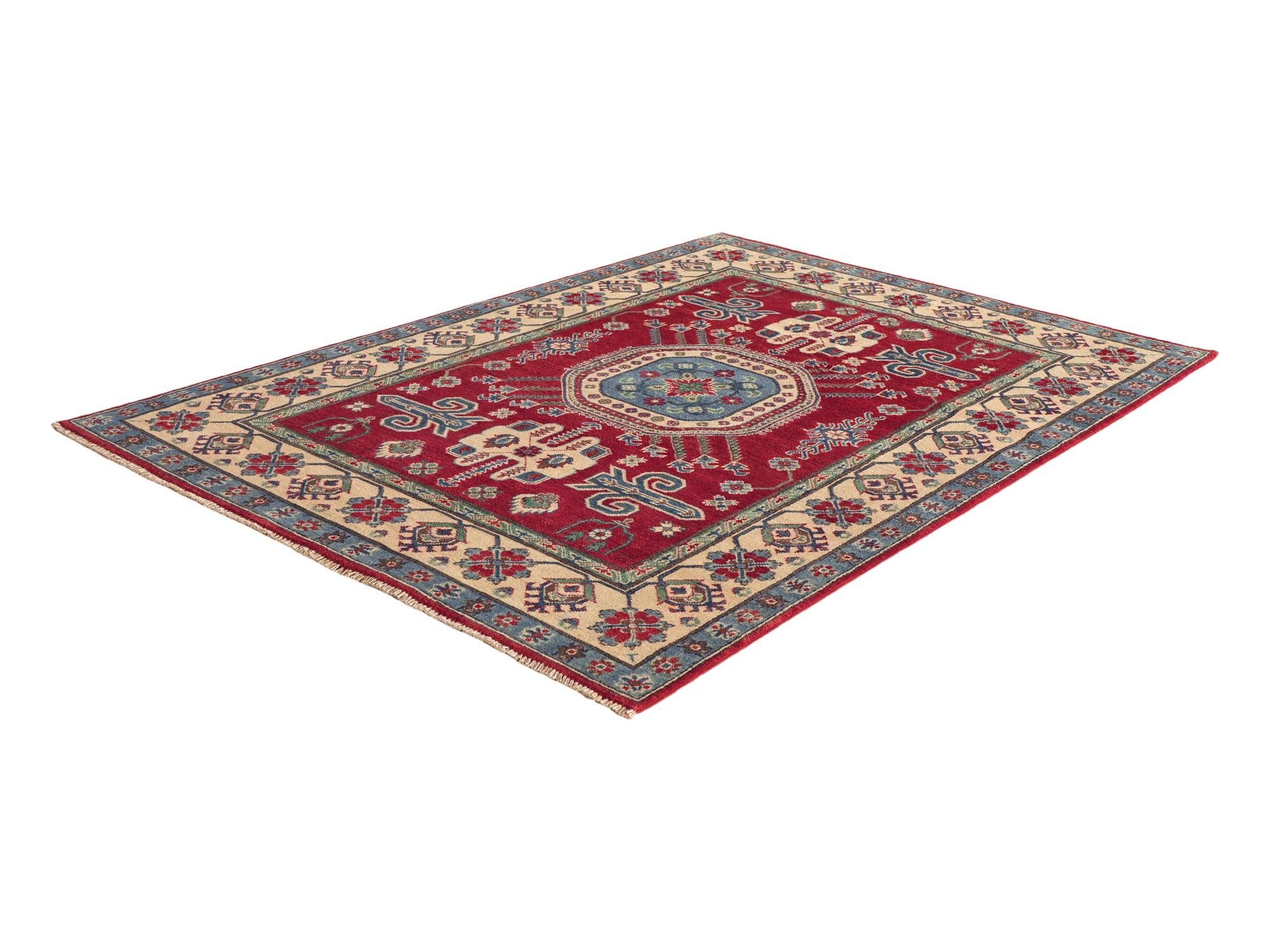5' x 7' 2 Hand Knotted Kazak Rug