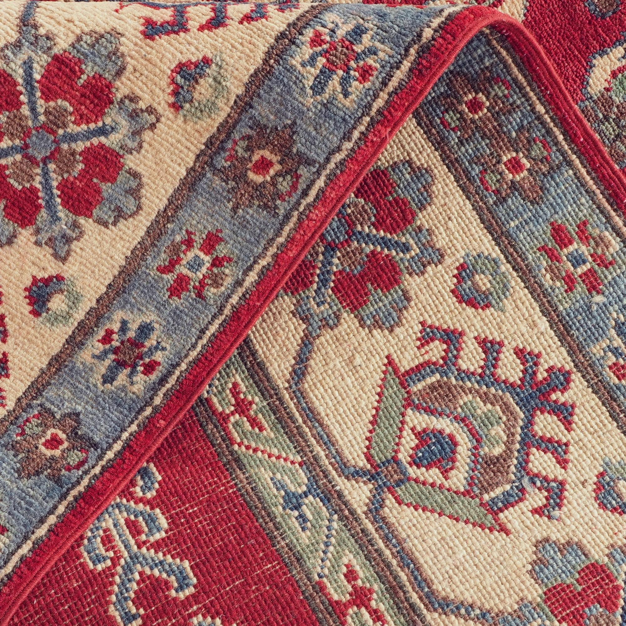 5' x 7' 2 Hand Knotted Kazak Rug