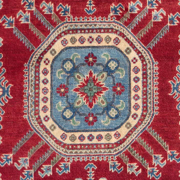 5' x 7' 2 Hand Knotted Kazak Rug