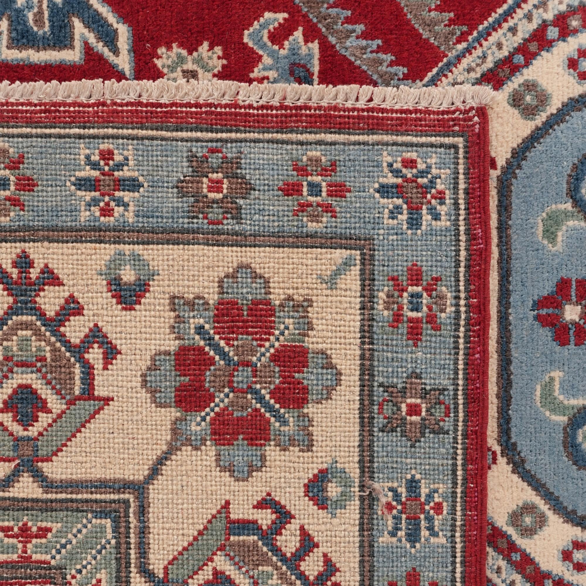 155cm x 220cm Hand Knotted Kazak Rug